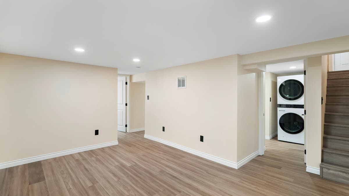 Spacious Basement Remodel